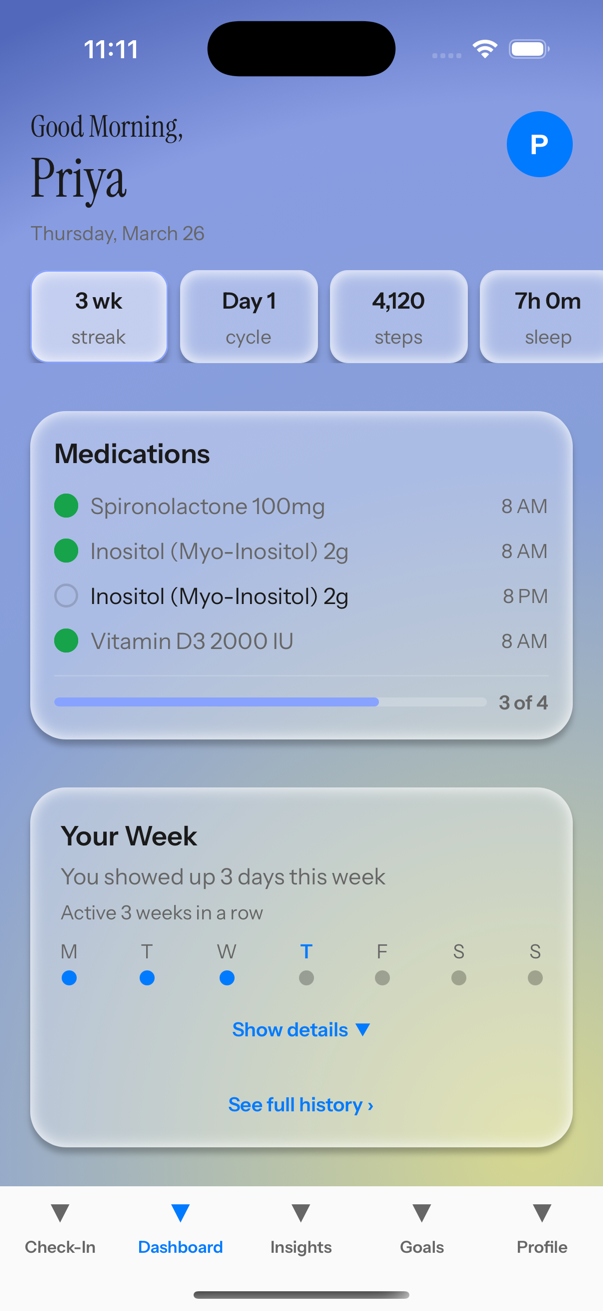 Medication adherence and insights